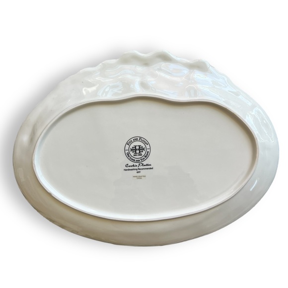 Fitz and Floyd Holiday Platter Home Warms the Heart Cookie Platter - Picture 3 of 6